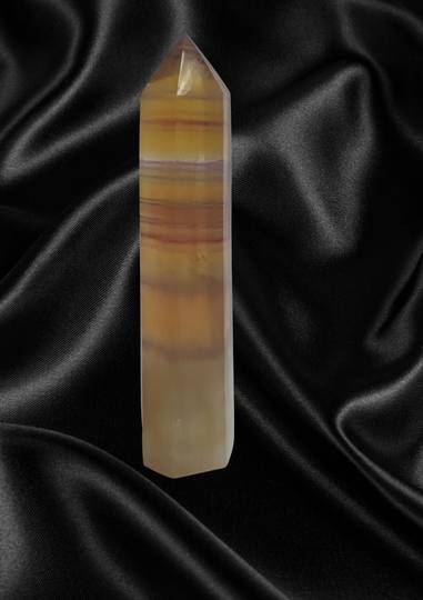 Golden Fluorite Crystal Point (GFP39)